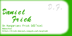 daniel frick business card